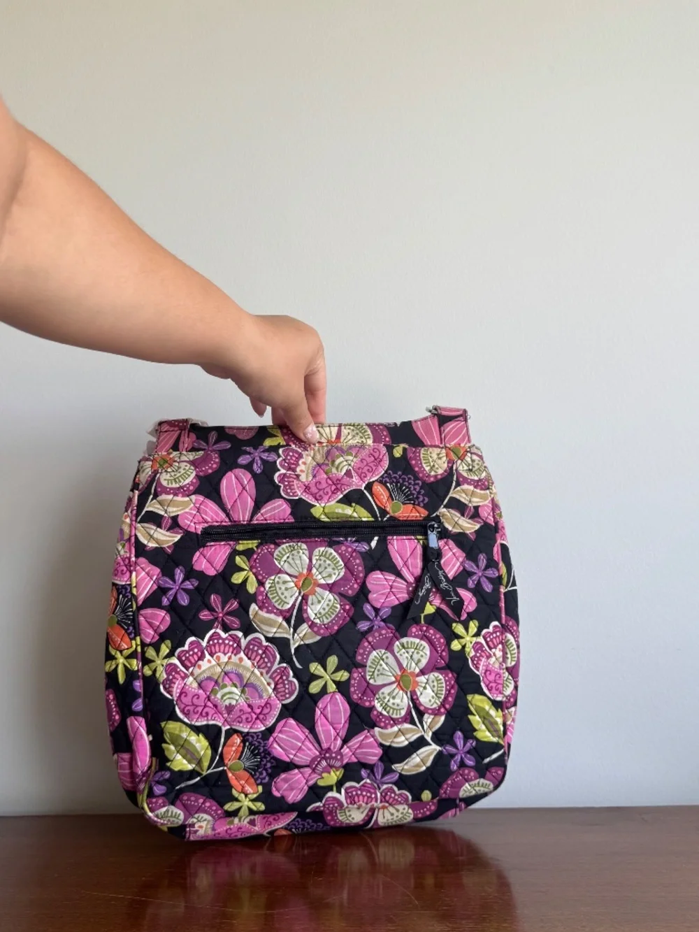 Vera Bradley Crossbody and Wallet Pirouette Pink Retired Floral Matching Set